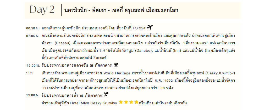 Itinerary Day 02