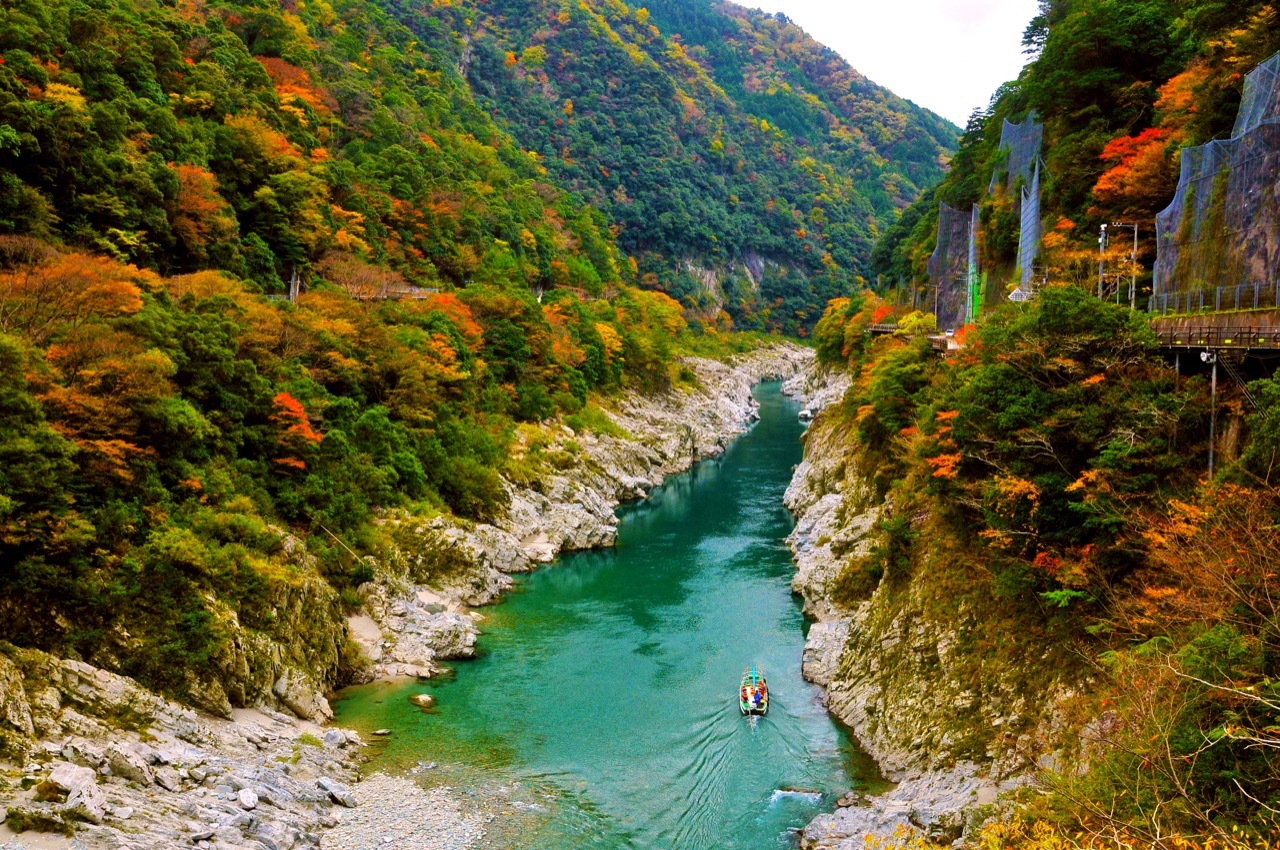 ช่องเขาโอโบเคะ Oboke Gorge  จังหวัดโทคุชิมะ Tokushima
