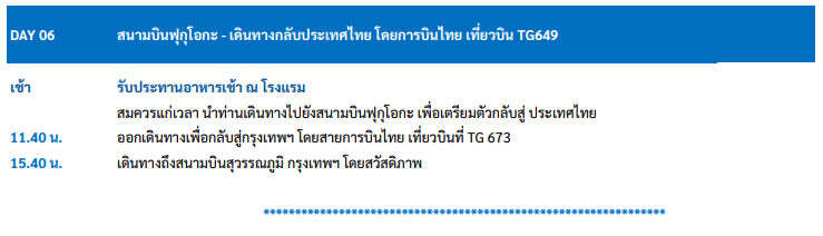 Itinerary Day 06