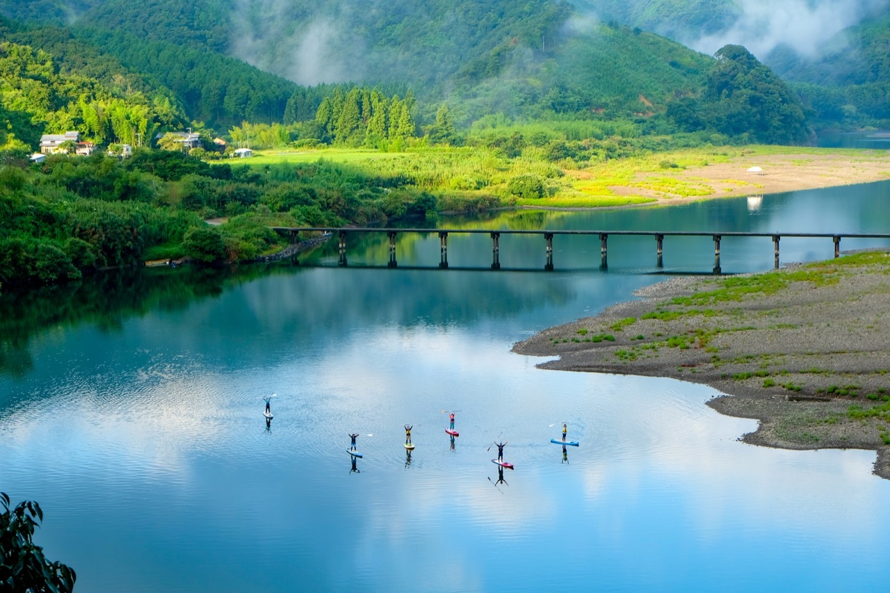  แม่น้ำชิมันโตะ Shimanto River จังหวัดโคจิ Kochi