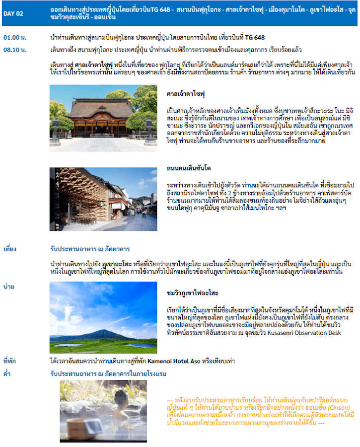 Itinerary Day 02