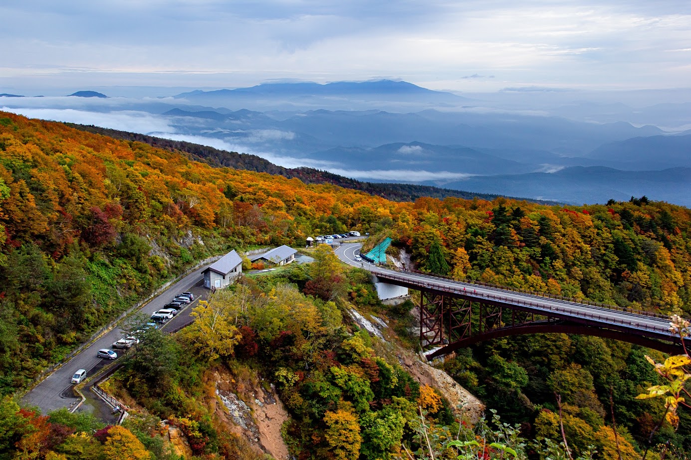 จุดให้แวะพักรถ Tsubakuro Valley 
