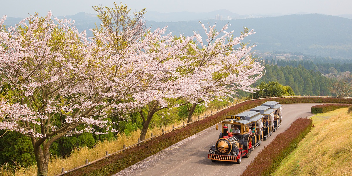 รถไฟชมวิวรอสวนคิริชิมะชินวะโนะซาโตะ Kirishima Shinwa no Sato Park