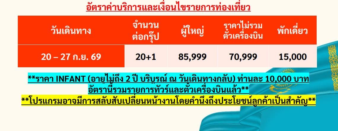 อัตราค่าบริการ