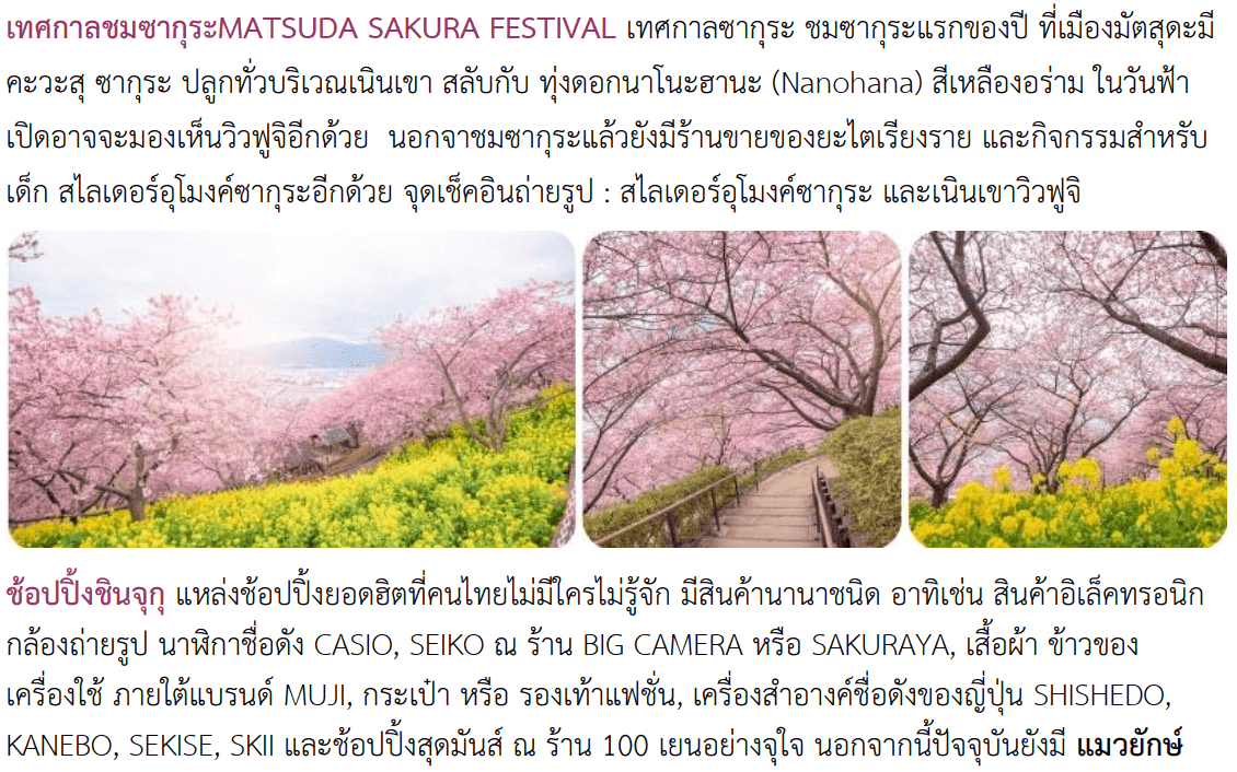 itinerary detail