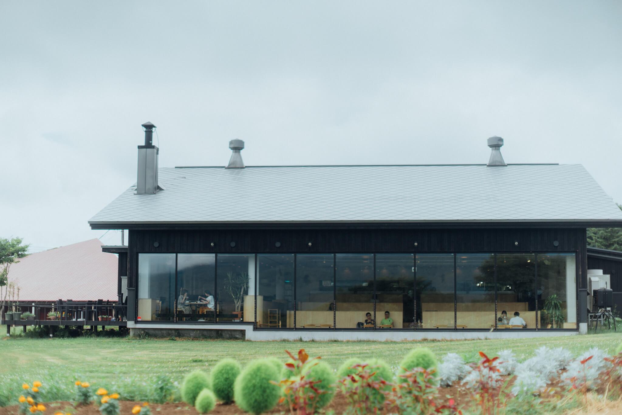 Relaxing at the Glasshouse Cafe