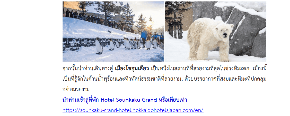TOUR ITINERARY DETAIL