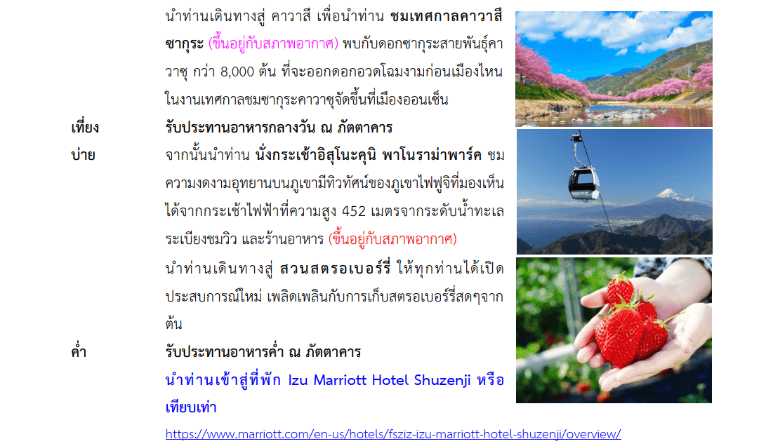 Tour Itinerary Detail