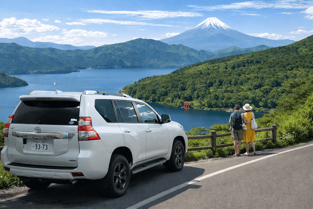 รถเช่าญี่ปุ่น เที่ยวฤดูร้อน ขับรถเที่ยวชมวิว Mount Fuji และทะเลสาบญี่ปุ่น