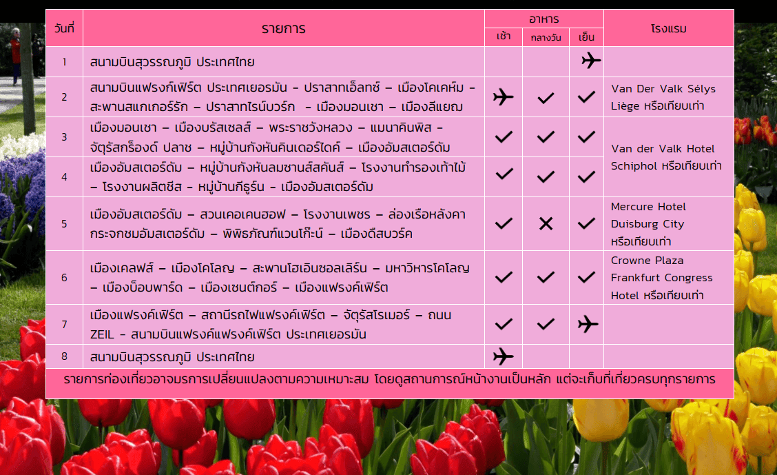 header itinerary