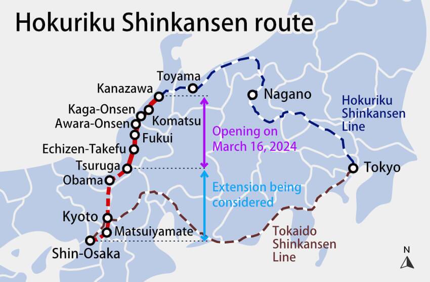 Hokuriku Shinkansen Route Best Sakura Spots