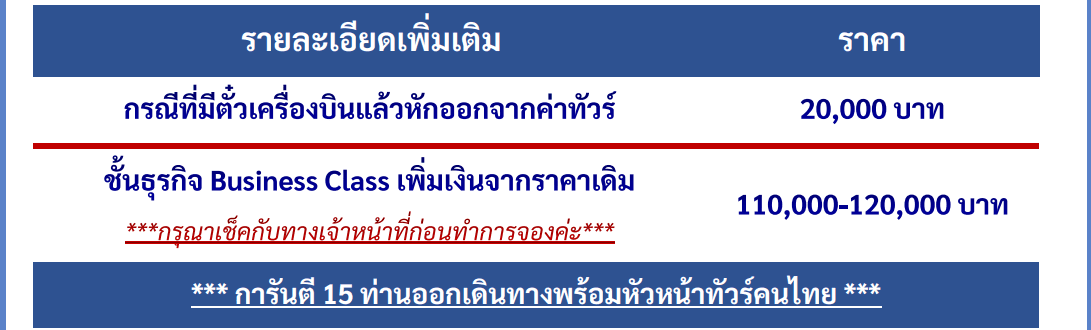 extra price detail