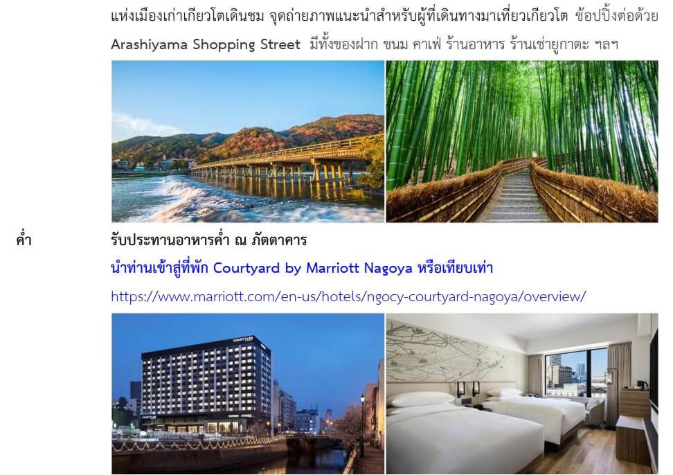 itinerary