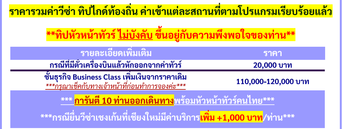 extra price detail