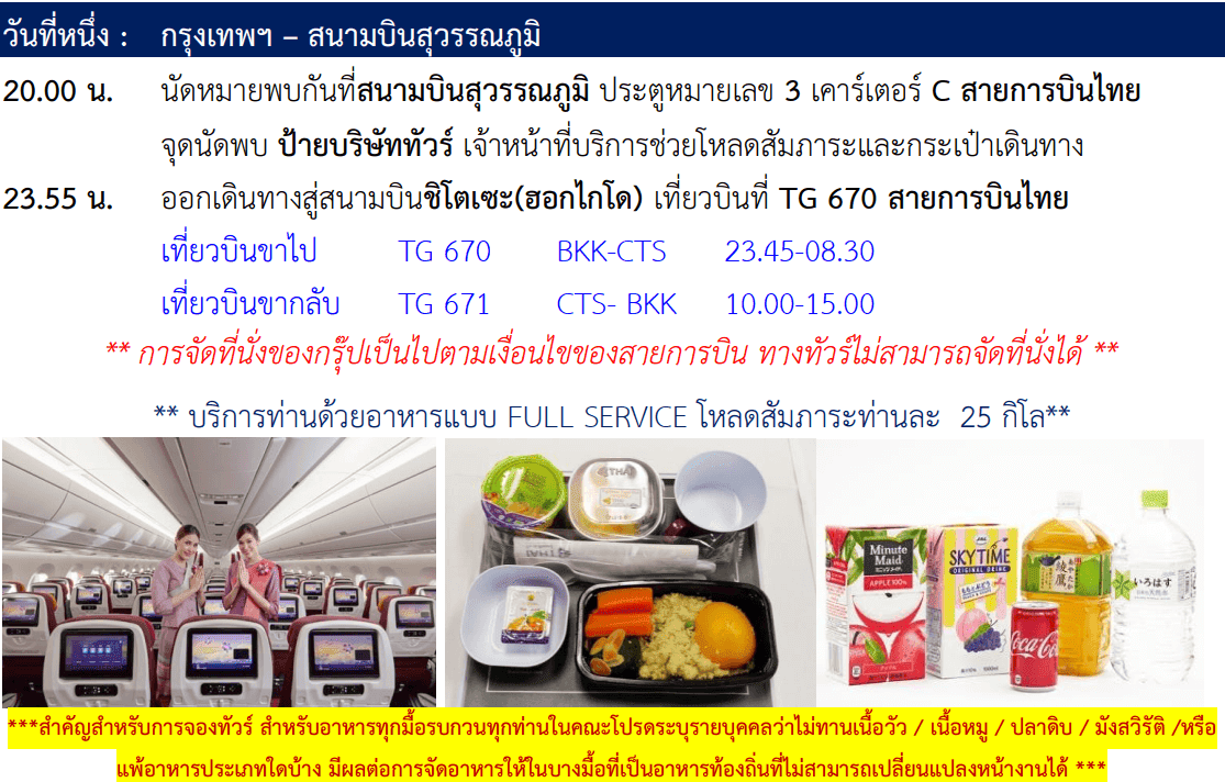 itinerary detail