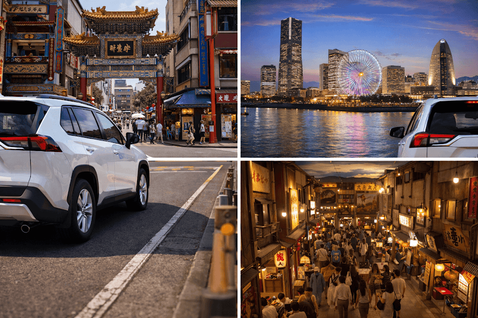 รถเช่าญี่ปุ่น เที่ยวใกล้โตเกียว ขับ Toyota เที่ยว Yokohama Chinatown และ Minato Mirai