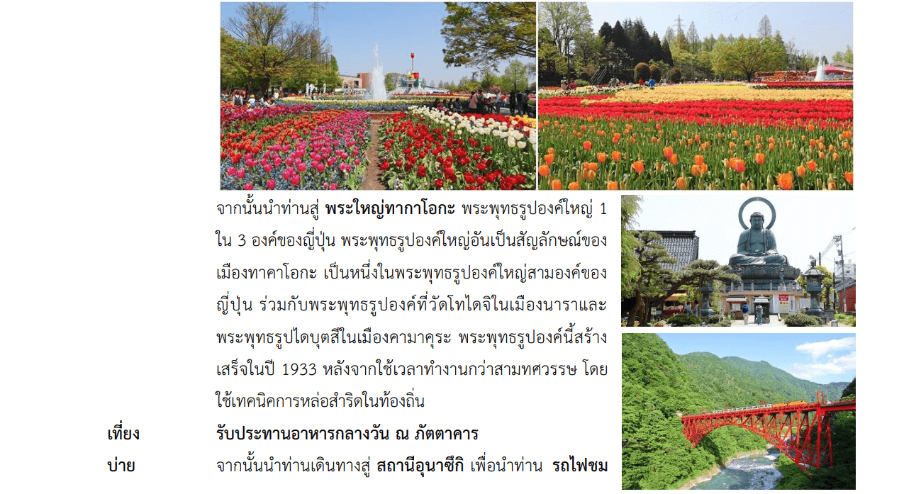 Tour itinerary detail 