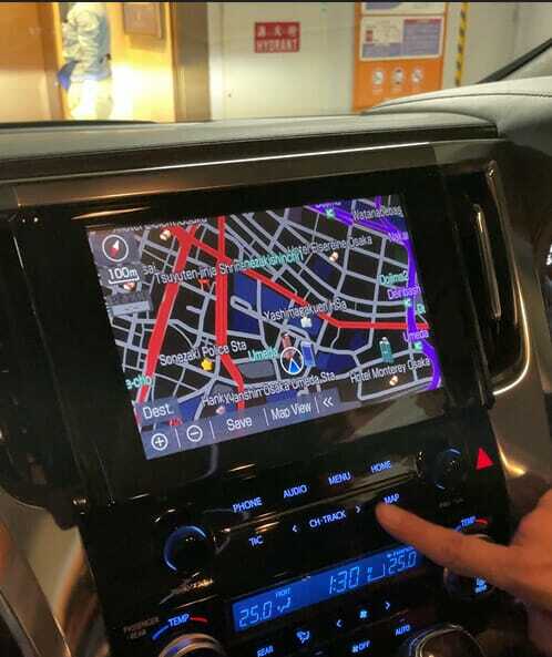 ระบบนำทาง gps ของ toyota rent a car
