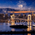 Japanese festival Odaiba Rainbow Fireworks 2023 ชมเทศกาลดอกไม้ไฟสุดโรแมนติ เต็มอิ่มกับบรรยากาศการประดับประดาไฟไลท์อัพอย่างสวยงามตลอดทั้งปี