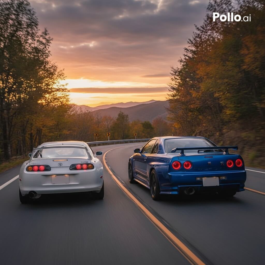 เปรียบเทียบ Toyota Supra และ Nissan Skyline R34 รถสปอร์ตญี่ปุ่นระดับตำนาน พร้อมแนะนำการขับรถเที่ยวญี่ปุ่นสาย JDM