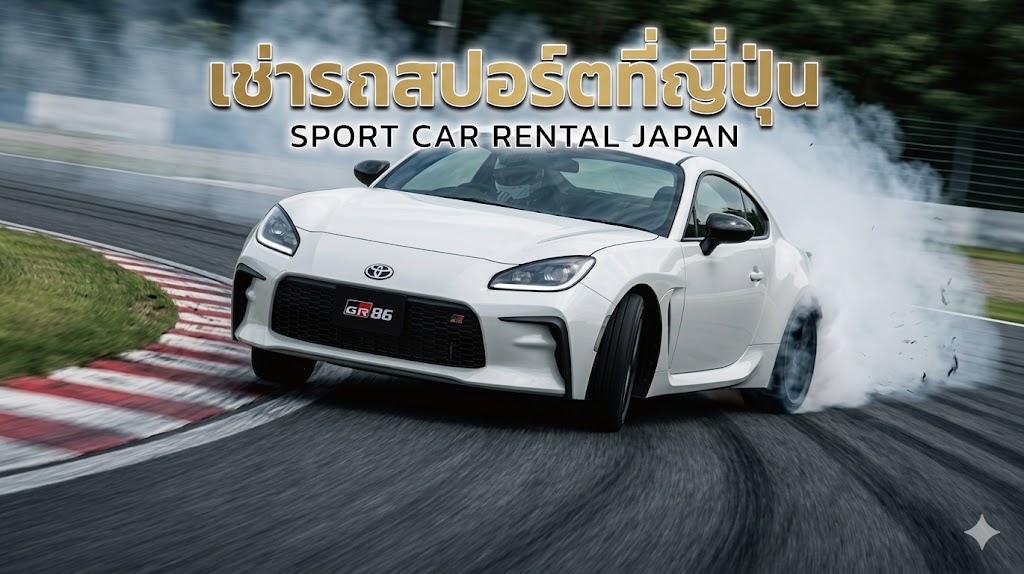 เช่ารถสปอร์ตที่ญี่ปุ่น ขับ Toyota 86 เที่ยวญี่ปุ่นแบบ Road Trip สัมผัสฟีล JDM แท้ ขับสนุก เข้าโค้งดี เหมาะทั้งสายรถและสายเที่ยว พร้อมข้อมูลรถเช่าญี่ปุ่นครบ